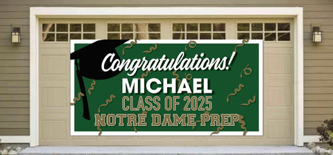 NDP Class of 2025 GARAGE DOOR BANNER