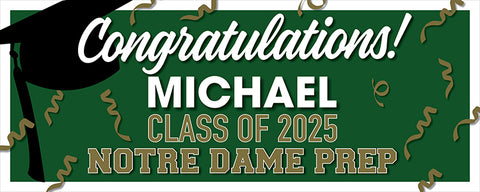 NDP Class of 2025 GRADUATION 5 foot BANNER