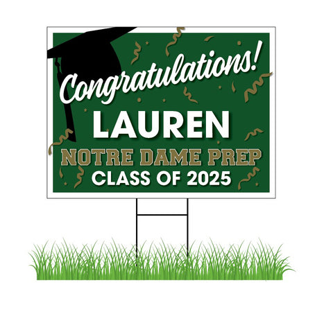 NDP Class of 2025 GRADUATION YARD SIGNS with Name