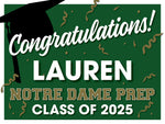 NDP Class of 2025 GRADUATION YARD SIGNS with Name