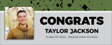 Grad Hat Confetti 5 foot BANNER with Photo