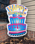 HAPPY BIRTHDAY decoration yard sign