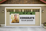 Grad Hat Confetti GARAGE DOOR BANNER with Photo