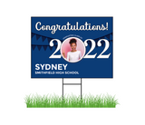 2022 Grad Flags GRADUATION YARD SIGNS with Photo