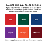 Classic Confetti 5 foot BANNER with Photo