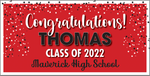Classic Confetti GARAGE DOOR BANNER with Name Only