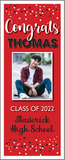 Classic Confetti GRADUATION DOOR BANNER with Photo