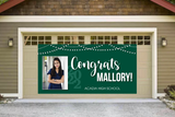 Party Lights GARAGE DOOR BANNER with Photo