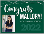 Party Lights GRADUATION YARD SIGNS with Photo